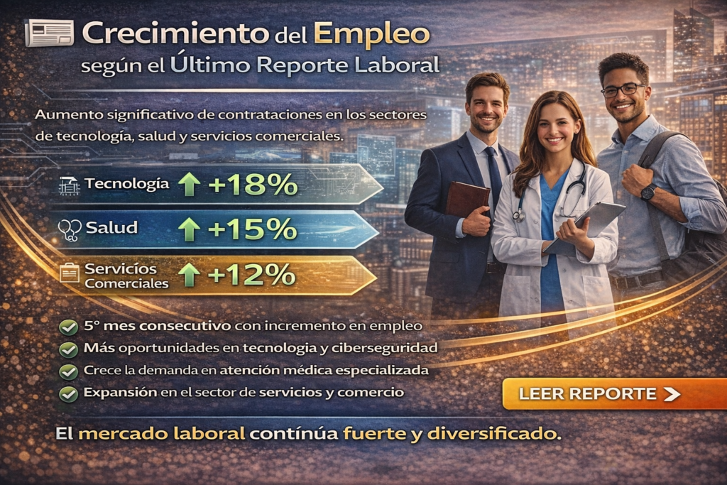 📰 Crecimiento del Empleo según el Último Reporte Laboral